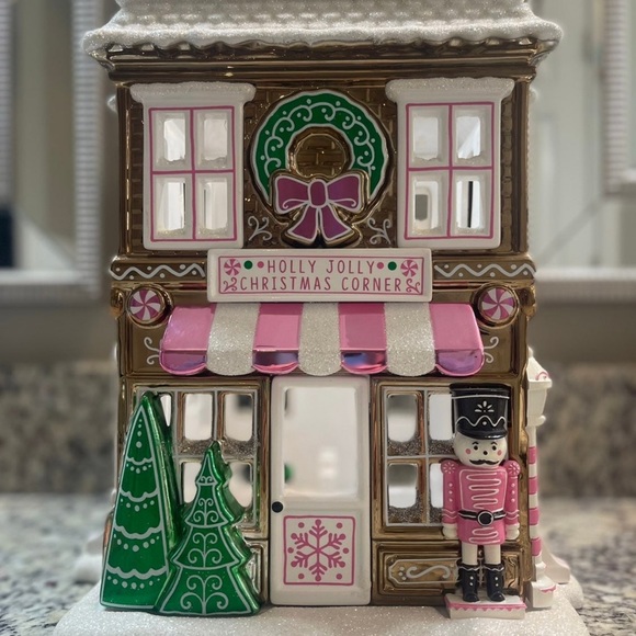 Bath & Body Works Accents Bbw Rare Christmas Village Luminary House Candle Holder Poshmark